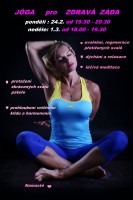 zdravá záda - pokračování 24.2., 1.3.2020 